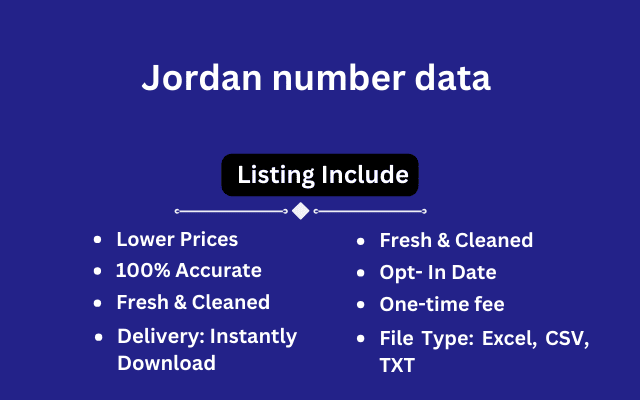 Jordan number data