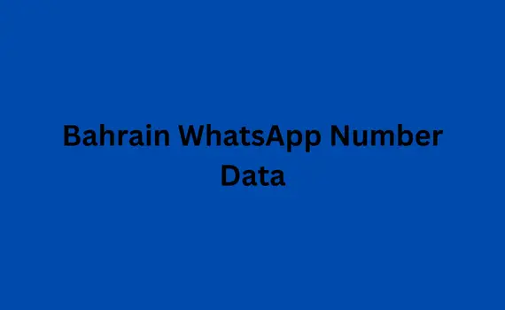 Bahrain WhatsApp number data