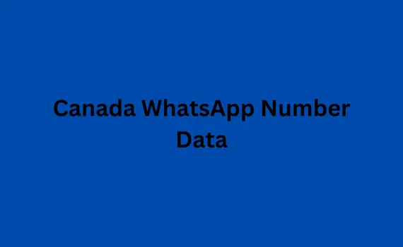 Canada WhatsApp number data