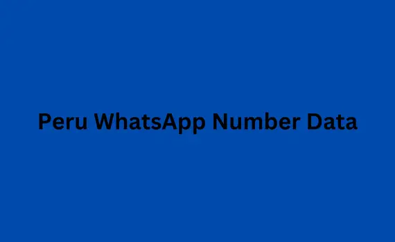 Peru WhatsApp number data